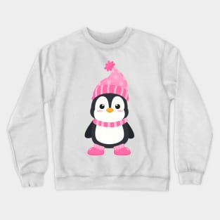 Cute Winter Penguins Crewneck Sweatshirt